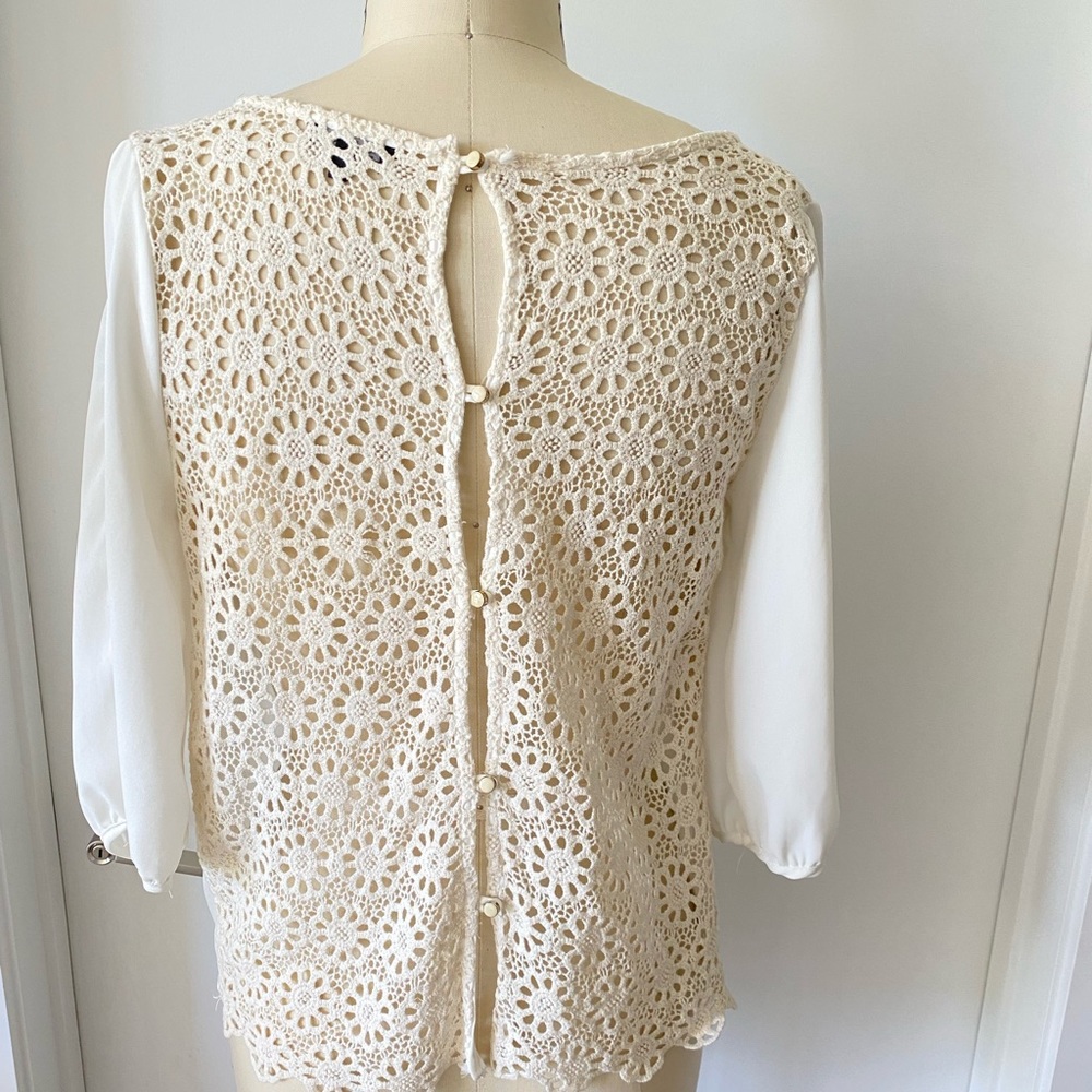 Crochet back top